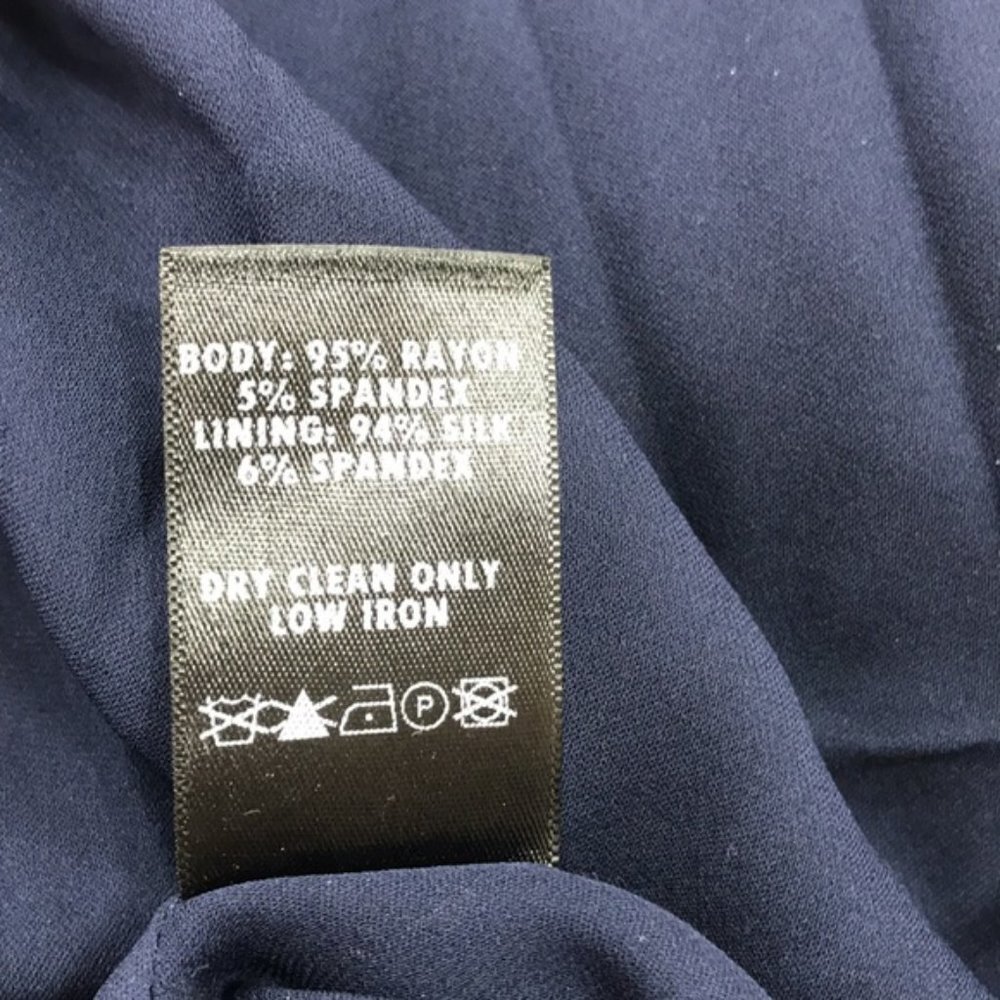 Sally LaPointe Navy Metallic Skirt - Picture 9 of 10